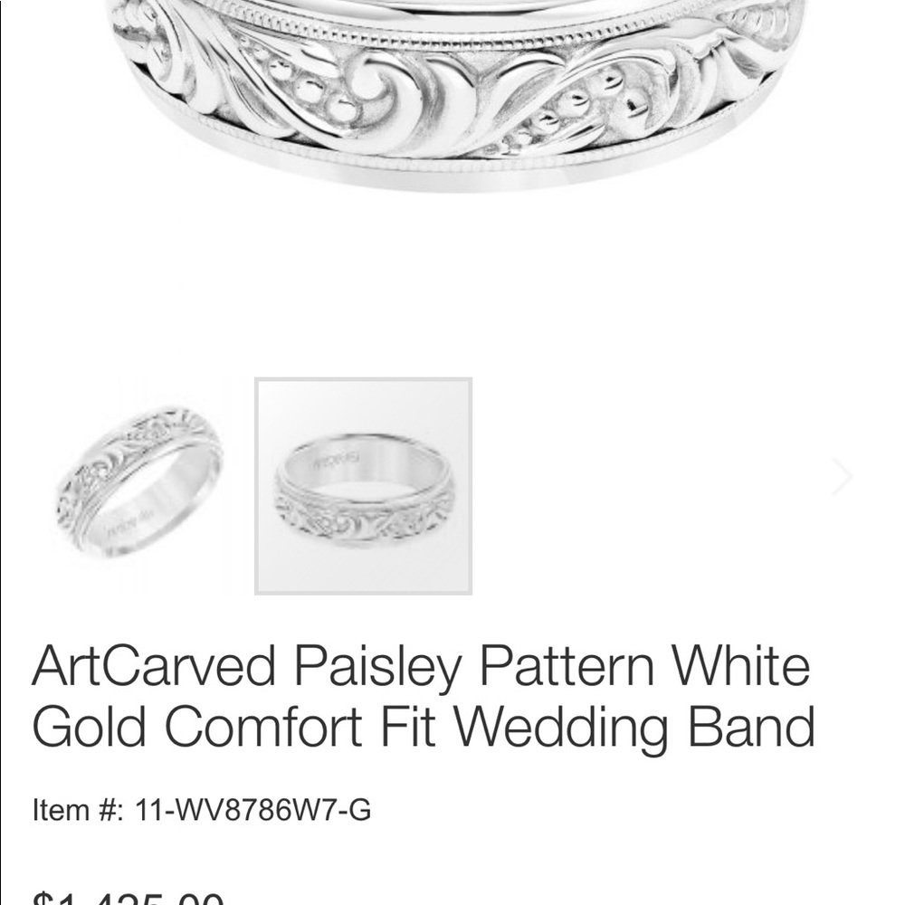 14k wedding ring -Designer - Picture 5 of 6